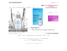Tablet Screenshot of hydroderm.com